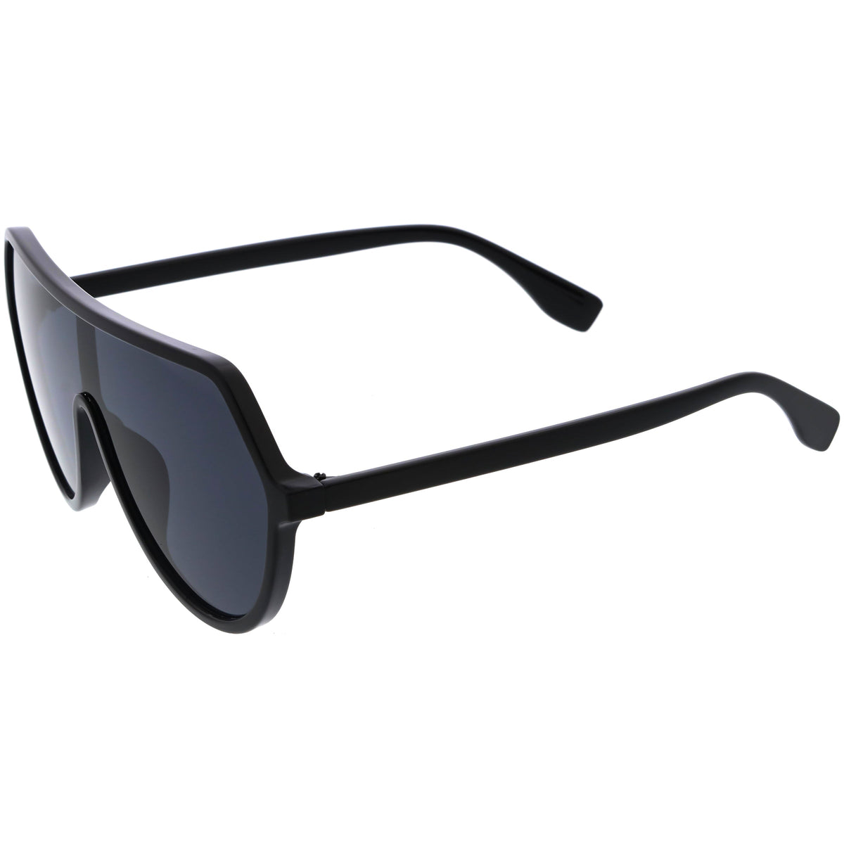 Oversized Contemporary Fashion Geometric Shield Sunglasses D112