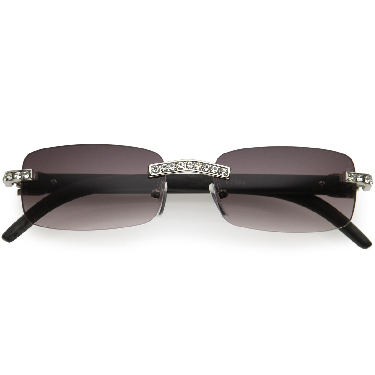 Premium Rhinestones Decorated Small Square Sunglasses D126