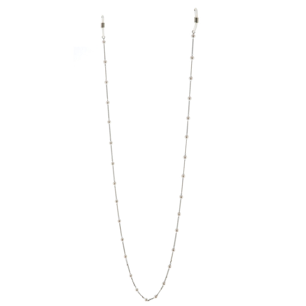 Pearls Decorated Slim Metal Fashion Sunglasses Chain D136