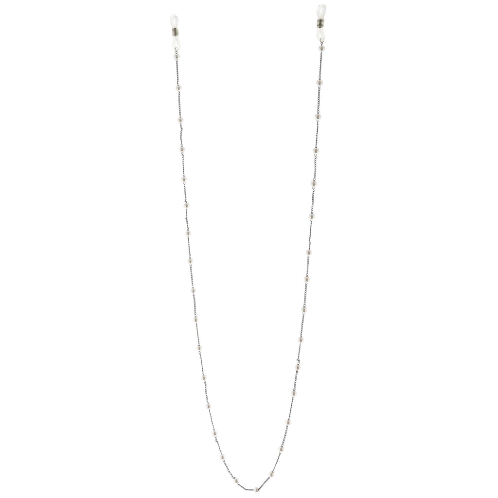 Pearls Decorated Slim Metal Fashion Sunglasses Chain D136
