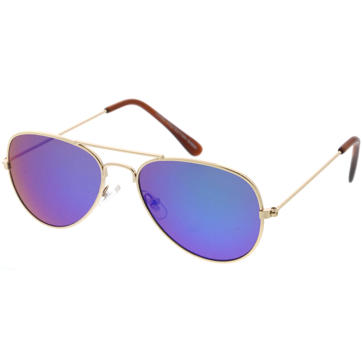 Kids Classy Mirrored Lens Metal Aviator Sunglasses D140