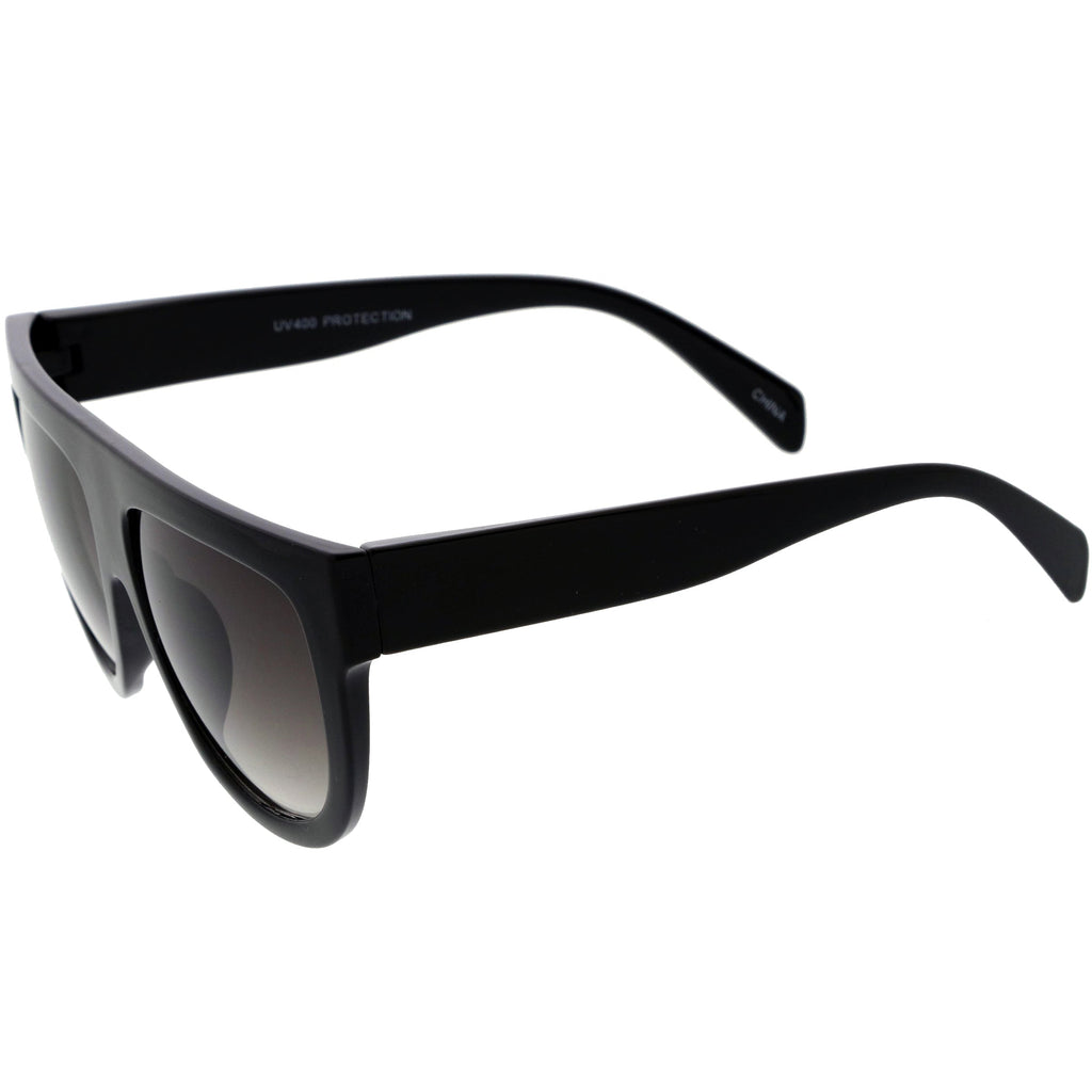 Kids Oversize Flat Top Glamorous Round Sunglasses D147