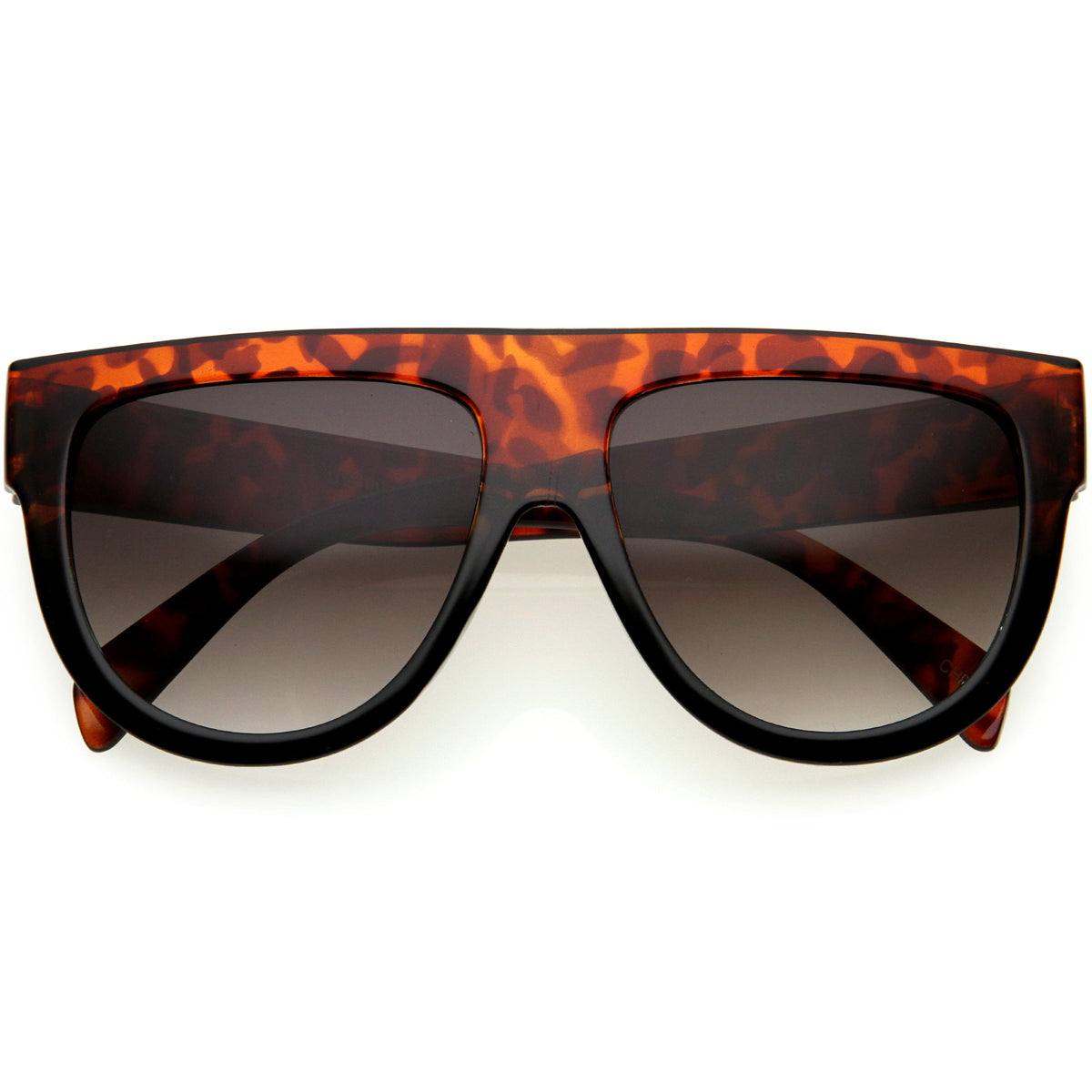 Kids Oversize Flat Top Glamorous Round Sunglasses D147