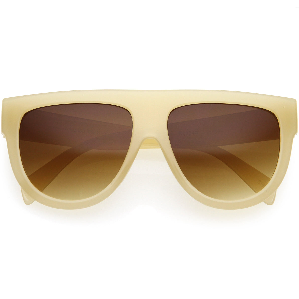 Kids Oversize Flat Top Glamorous Round Sunglasses D147