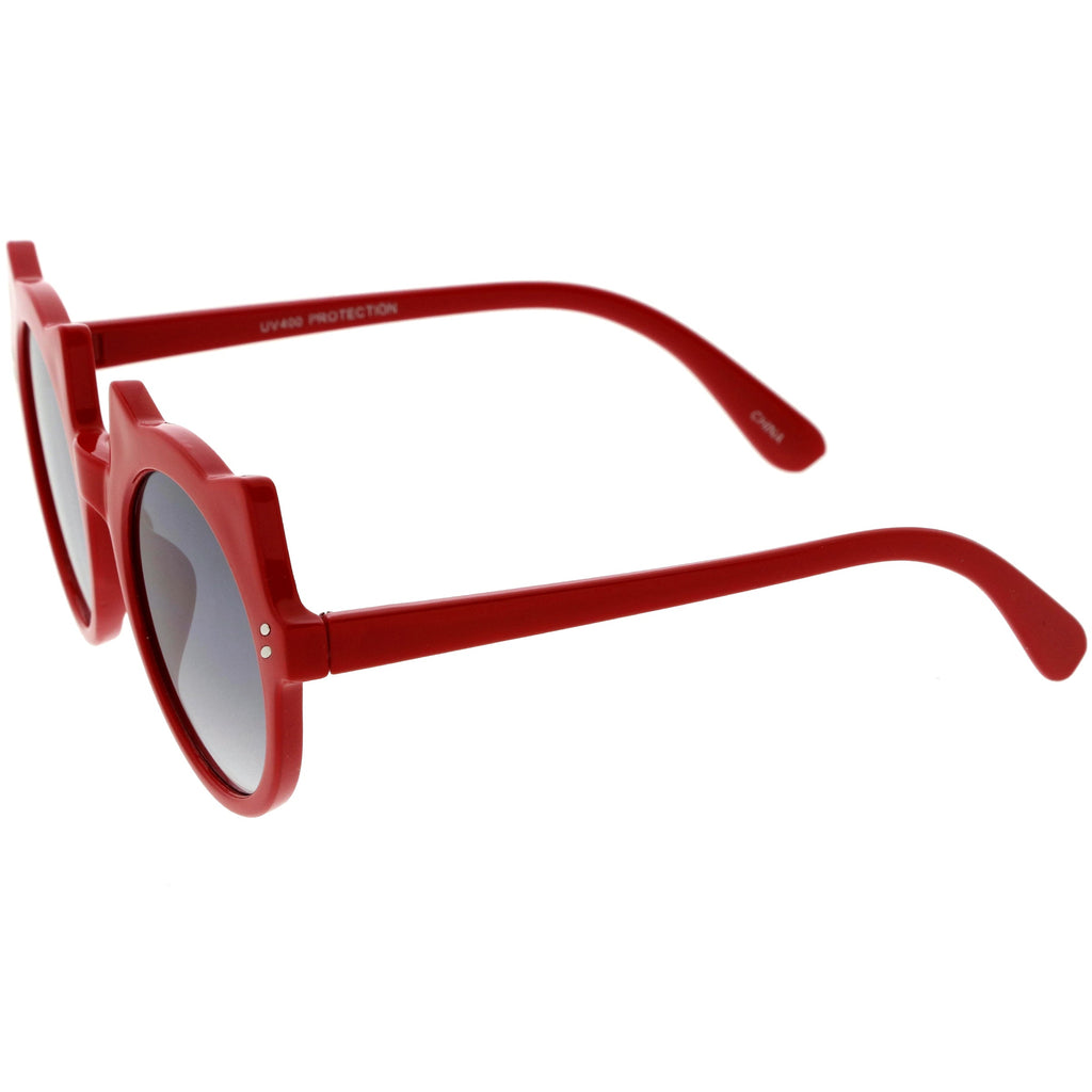 Kids Cat Ears Oversize Round Cat Sunglasses D148
