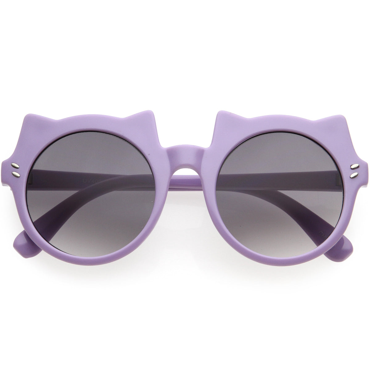 Kids Cat Ears Oversize Round Cat Sunglasses D148