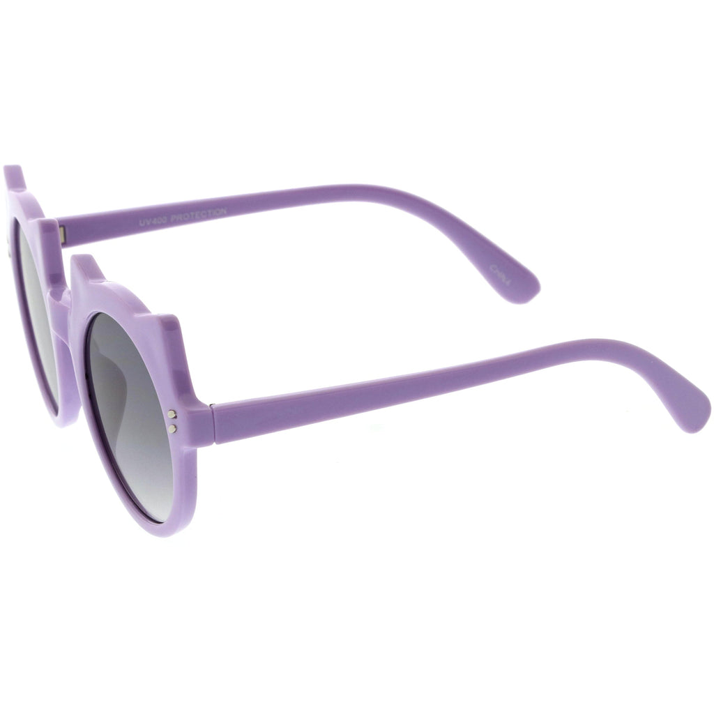 Kids Cat Ears Oversize Round Cat Sunglasses D148