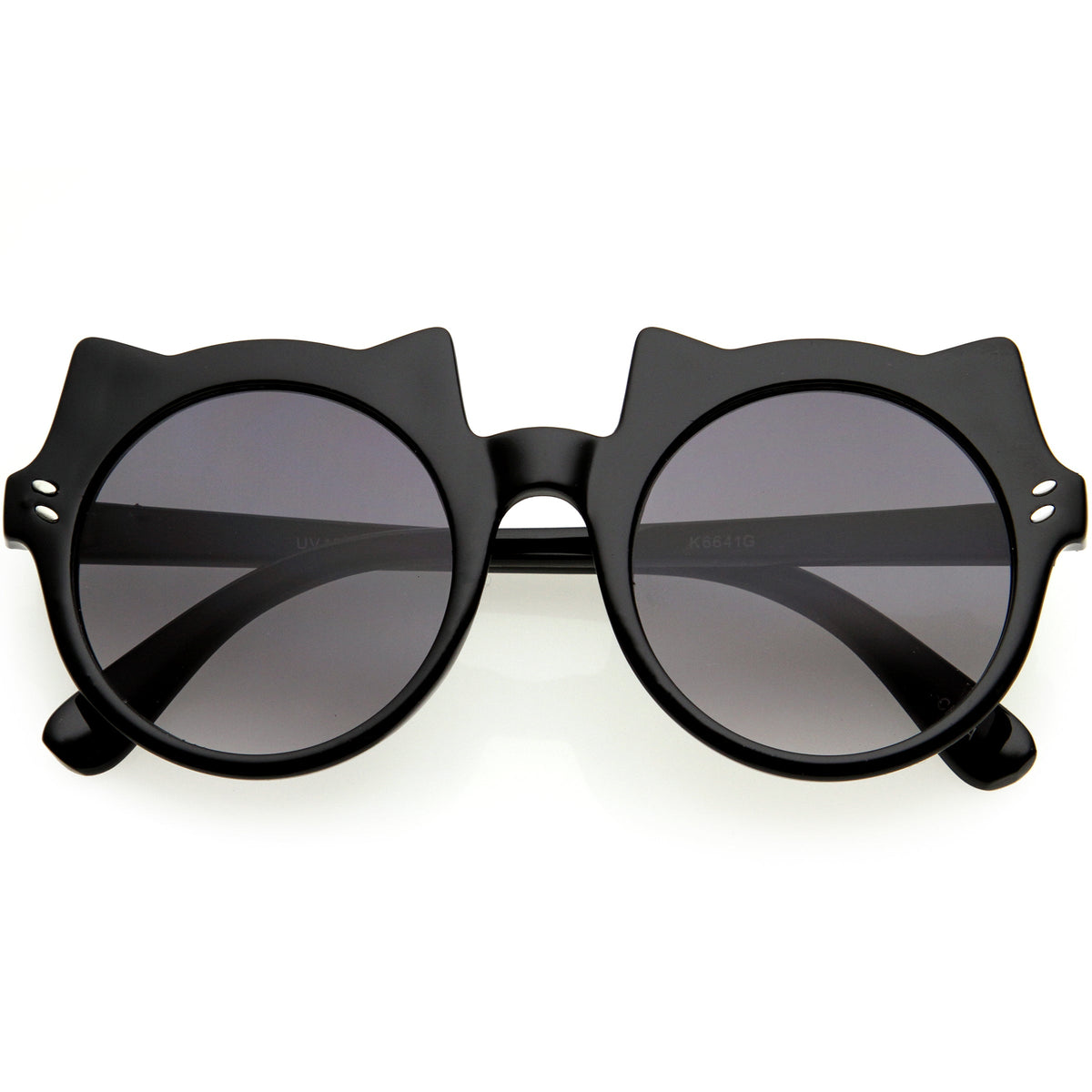 Kids Cat Ears Oversize Round Cat Sunglasses D148