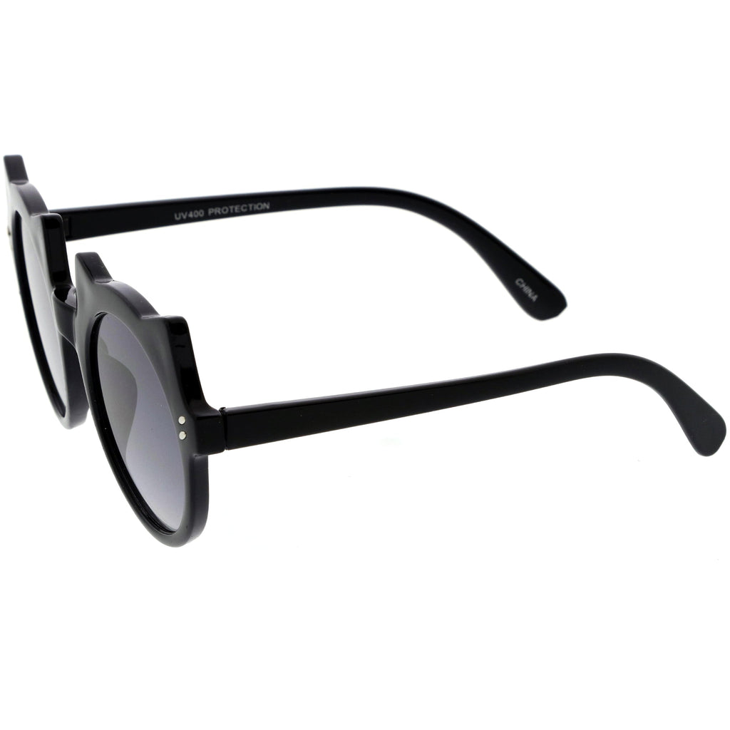 Kids Cat Ears Oversize Round Cat Sunglasses D148