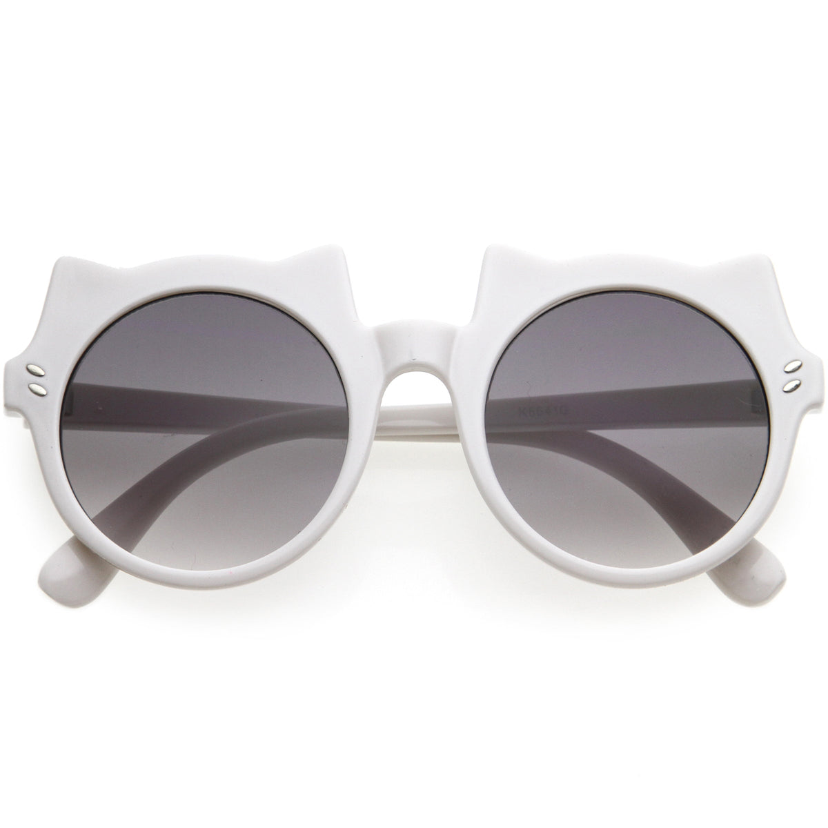 Kids Cat Ears Oversize Round Cat Sunglasses D148