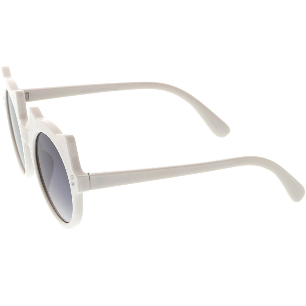 Kids Cat Ears Oversize Round Cat Sunglasses D148