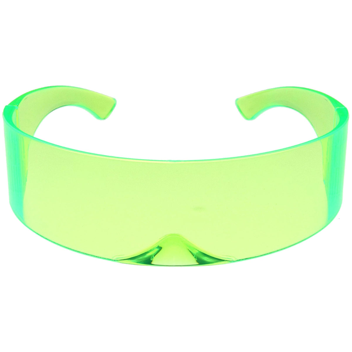 Futuristic Retro Color Tinted Wrap Around Shield Sunglasses D175