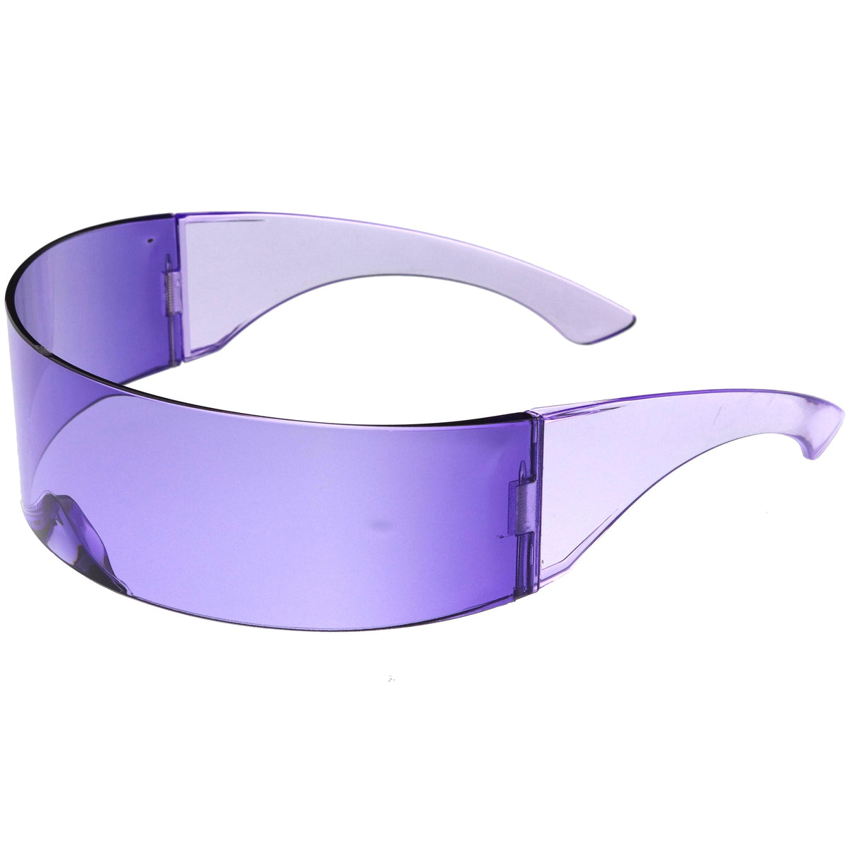 Futuristic Retro Color Tinted Wrap Around Shield Sunglasses D175