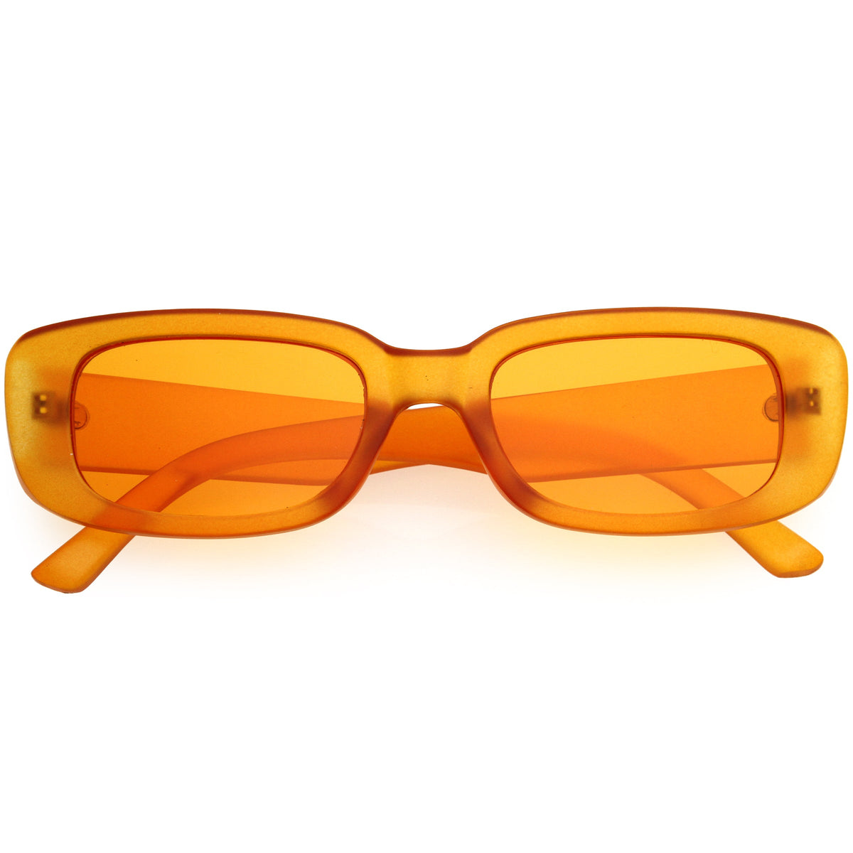 Wide Retro Rectangle Vintage Square Sunglasses D179