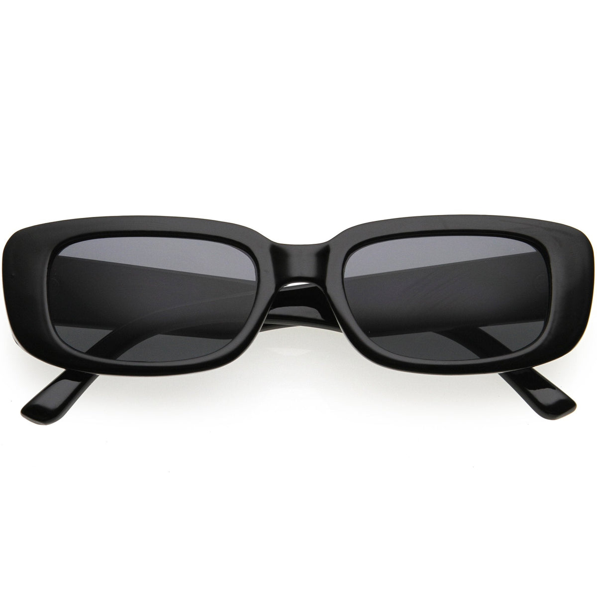 Wide Retro Rectangle Vintage Square Sunglasses D179