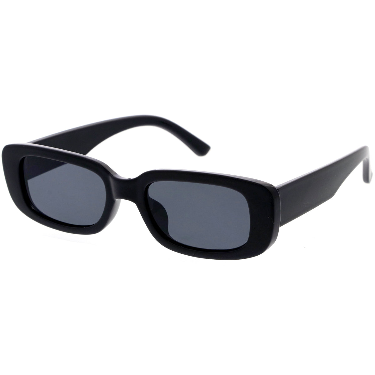 Wide Retro Rectangle Vintage Square Sunglasses D179