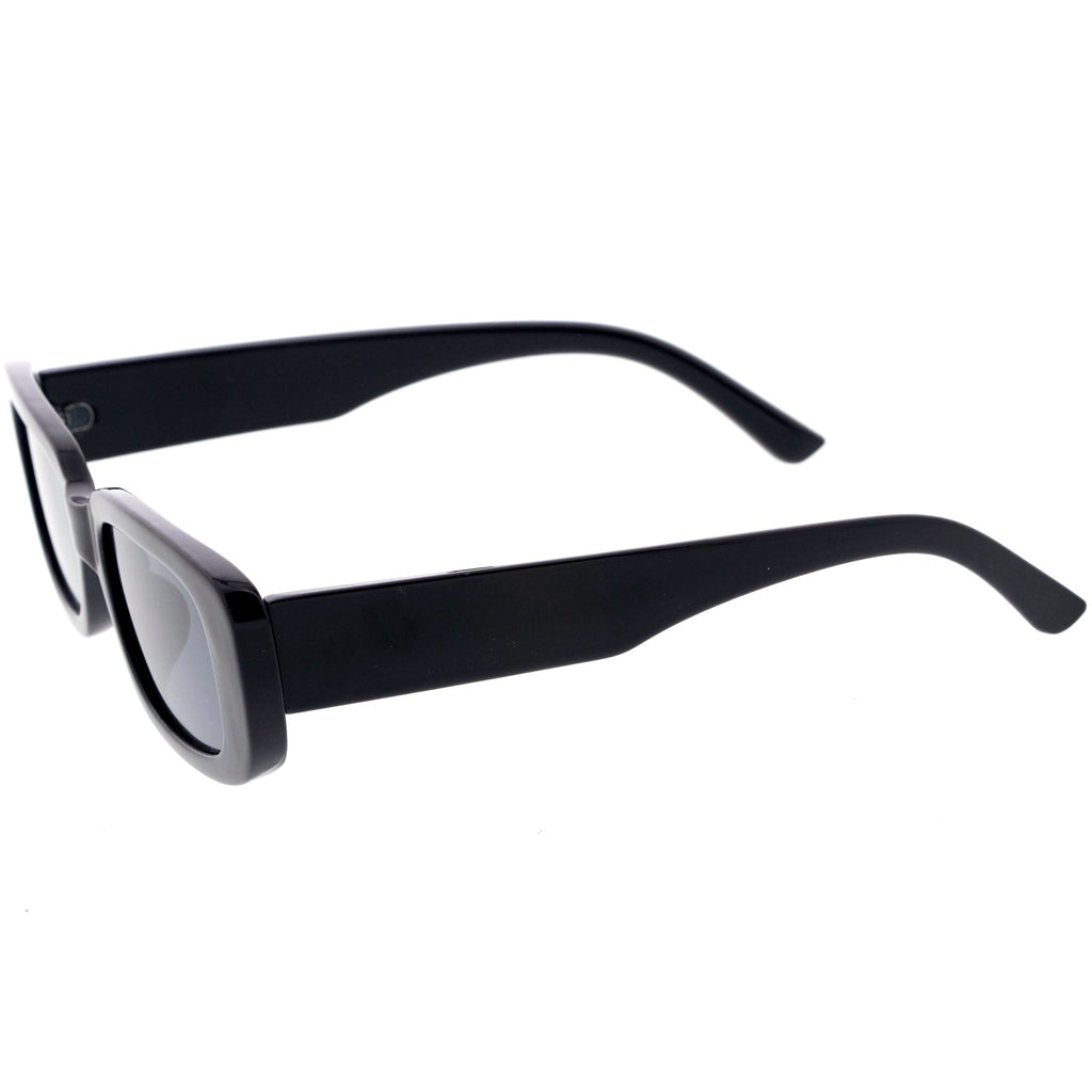 Wide Retro Rectangle Vintage Square Sunglasses D179