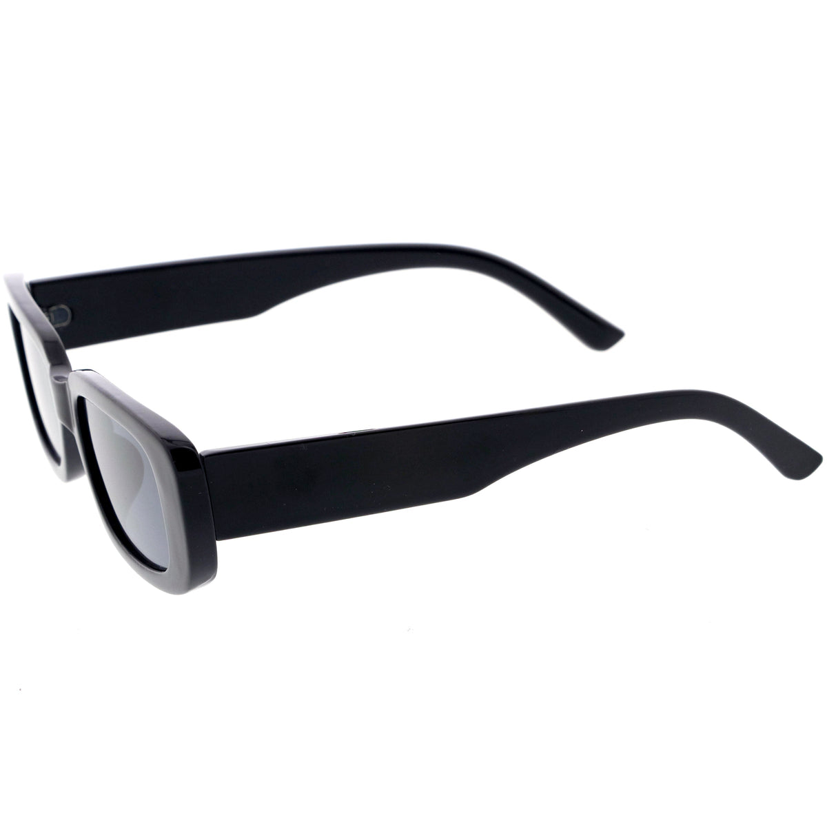 Wide Retro Rectangle Vintage Square Sunglasses D179
