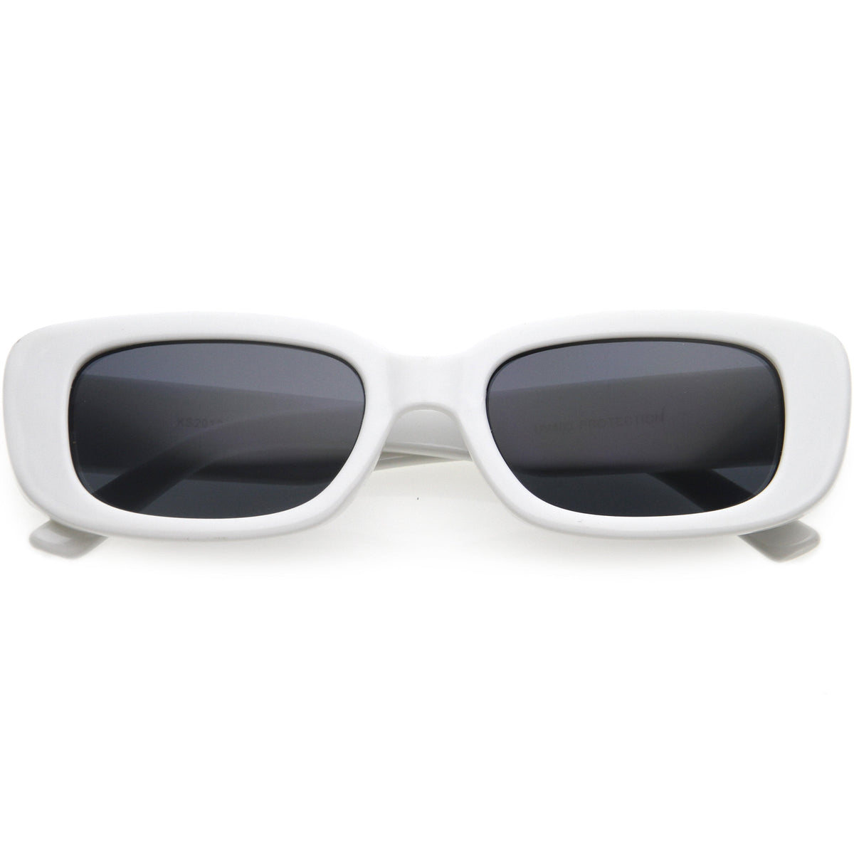 Wide Retro Rectangle Vintage Square Sunglasses D179