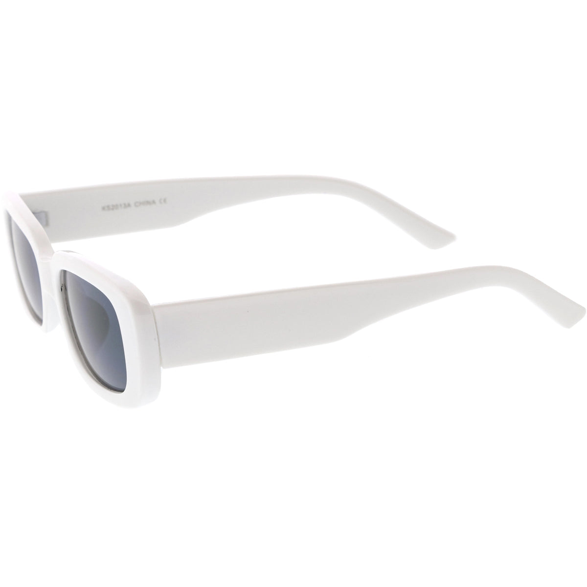 Wide Retro Rectangle Vintage Square Sunglasses D179