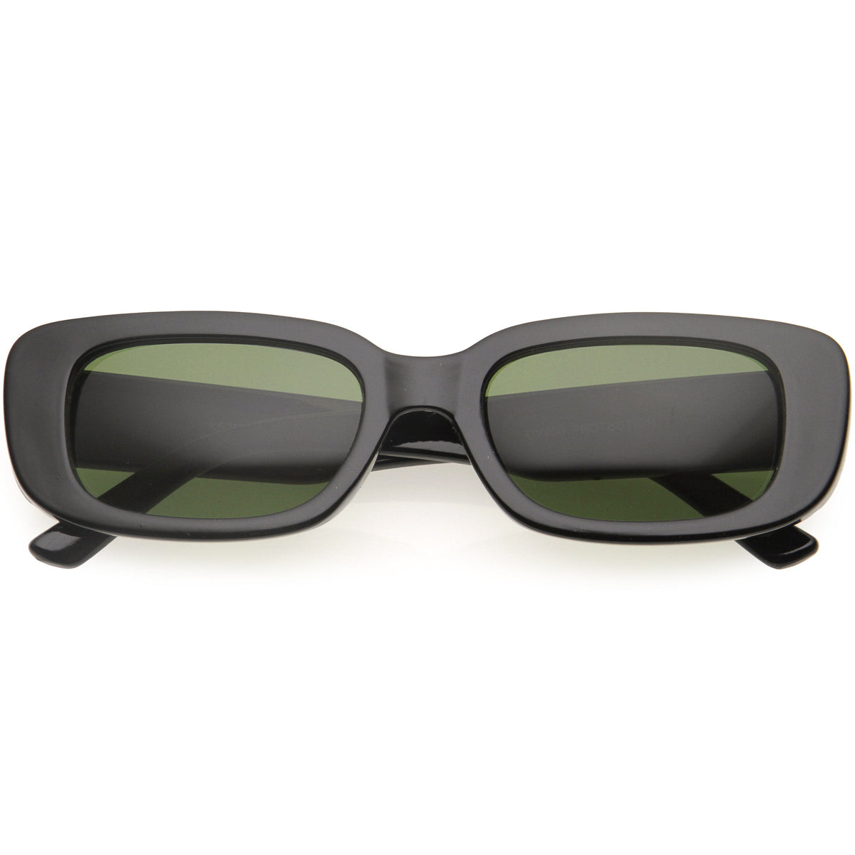 Wide Retro Rectangle Vintage Square Sunglasses D179
