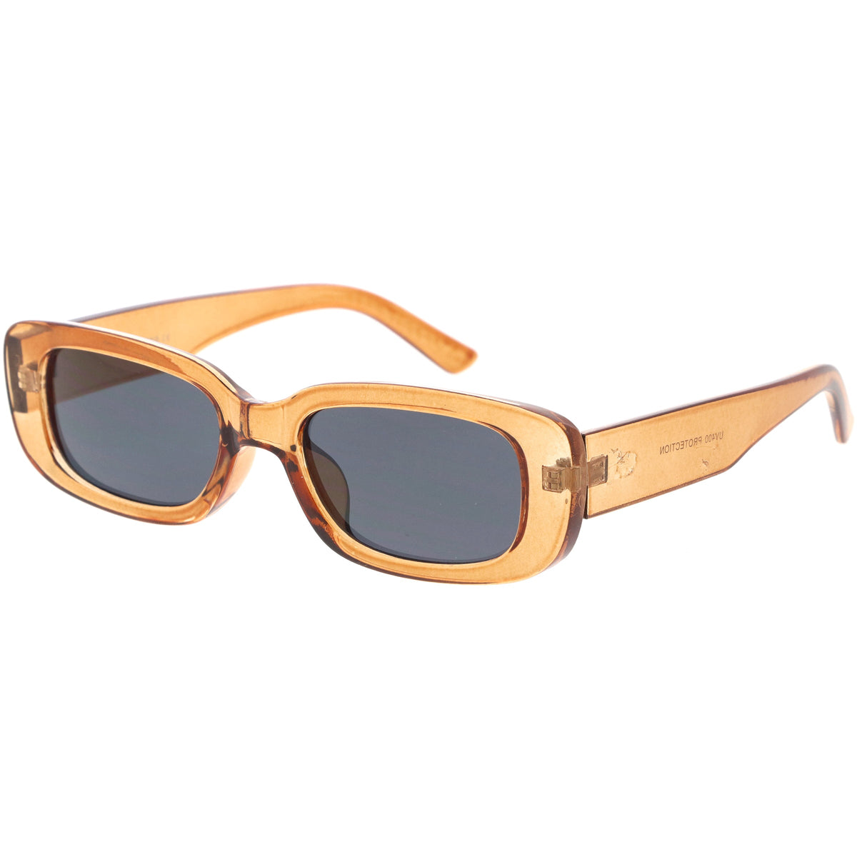 Wide Retro Rectangle Vintage Square Sunglasses D179