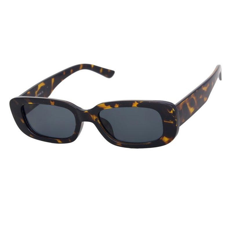 Wide Retro Rectangle Vintage Square Sunglasses D179