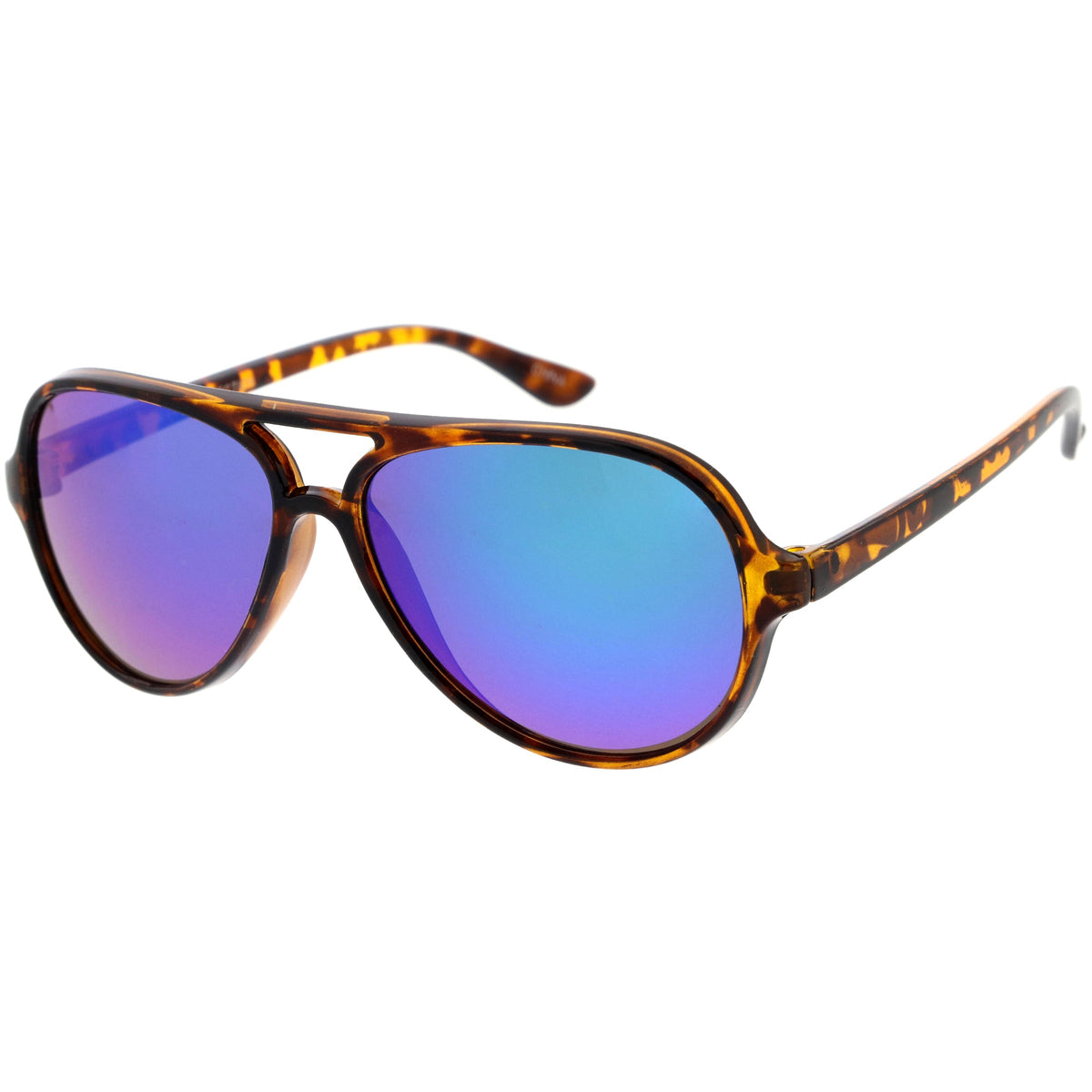 Kids Mirrored Lens Oversize Aviator Sunglasses D185