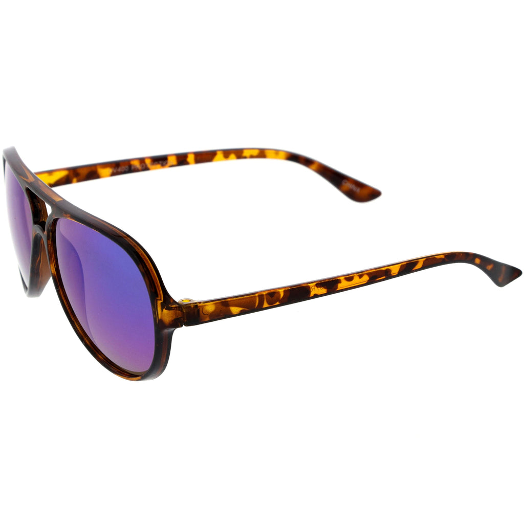Kids Mirrored Lens Oversize Aviator Sunglasses D185