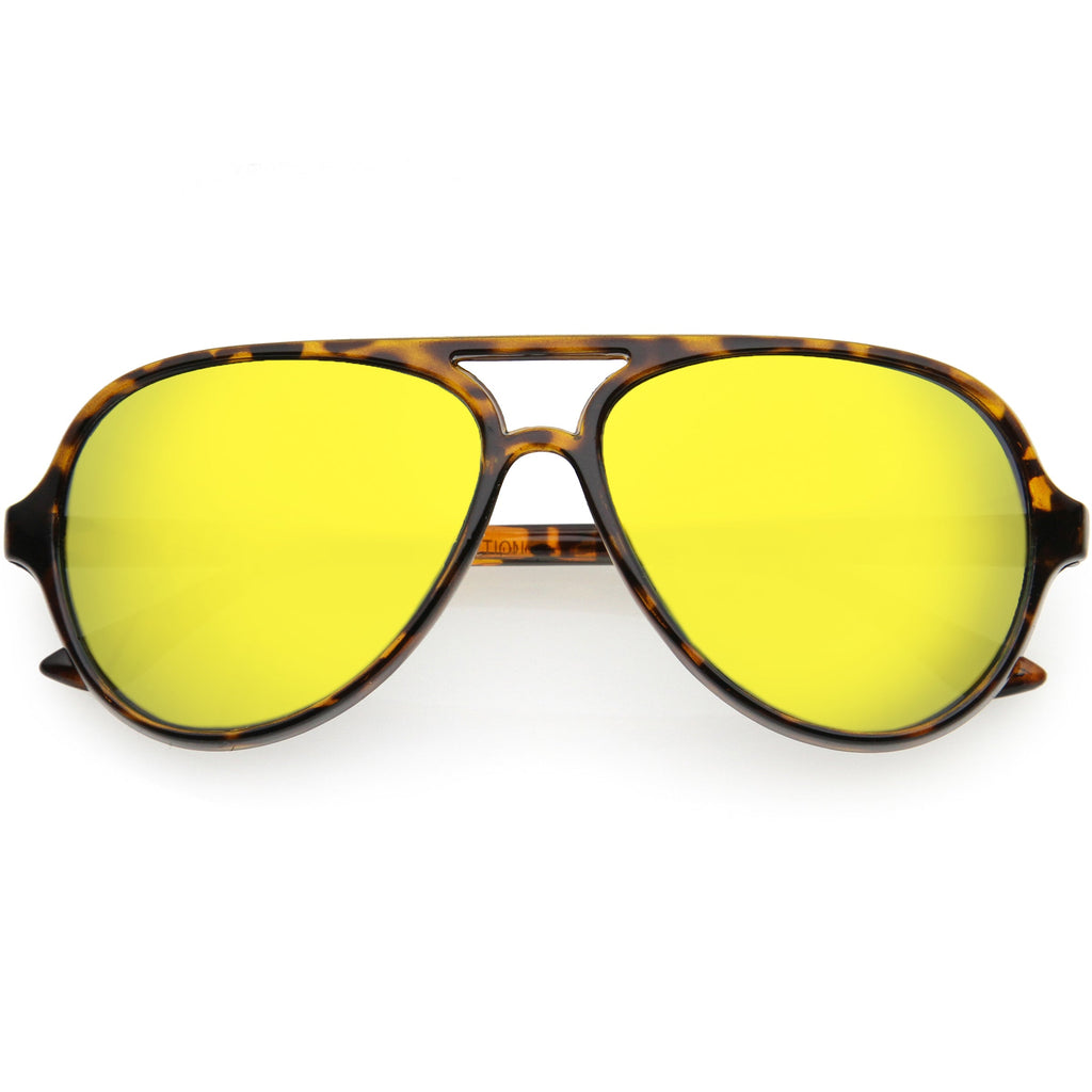 Kids Mirrored Lens Oversize Aviator Sunglasses D185