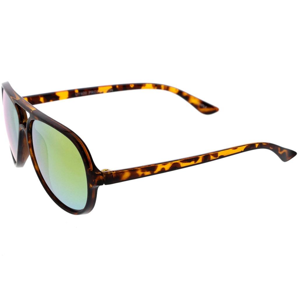 Kids Mirrored Lens Oversize Aviator Sunglasses D185