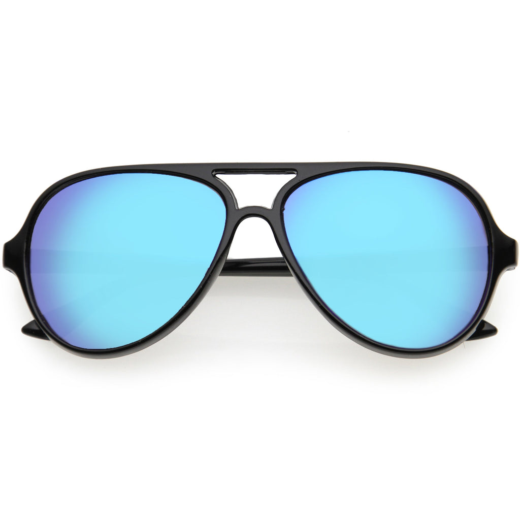 Kids Mirrored Lens Oversize Aviator Sunglasses D185