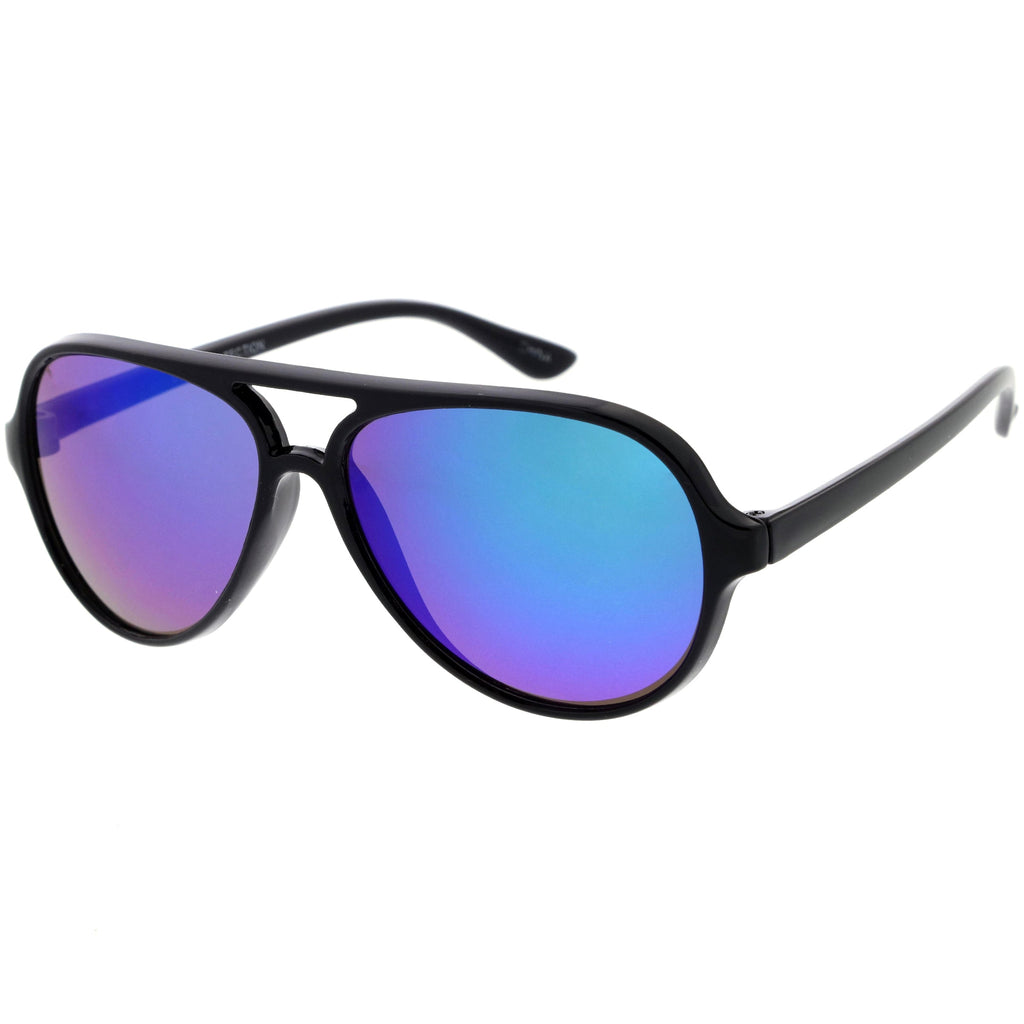 Kids Mirrored Lens Oversize Aviator Sunglasses D185