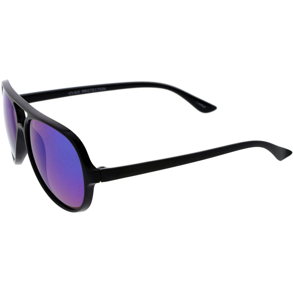 Kids Mirrored Lens Oversize Aviator Sunglasses D185