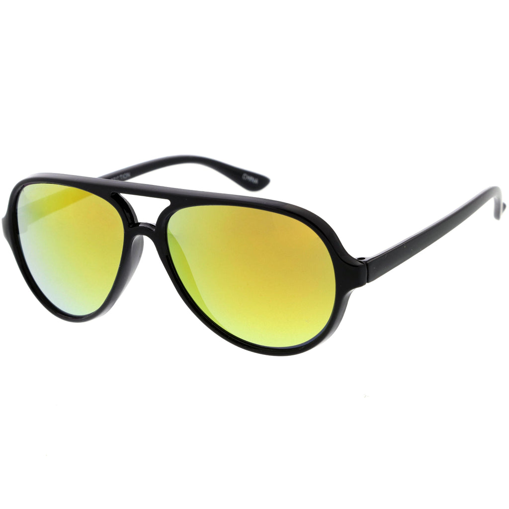 Kids Mirrored Lens Oversize Aviator Sunglasses D185
