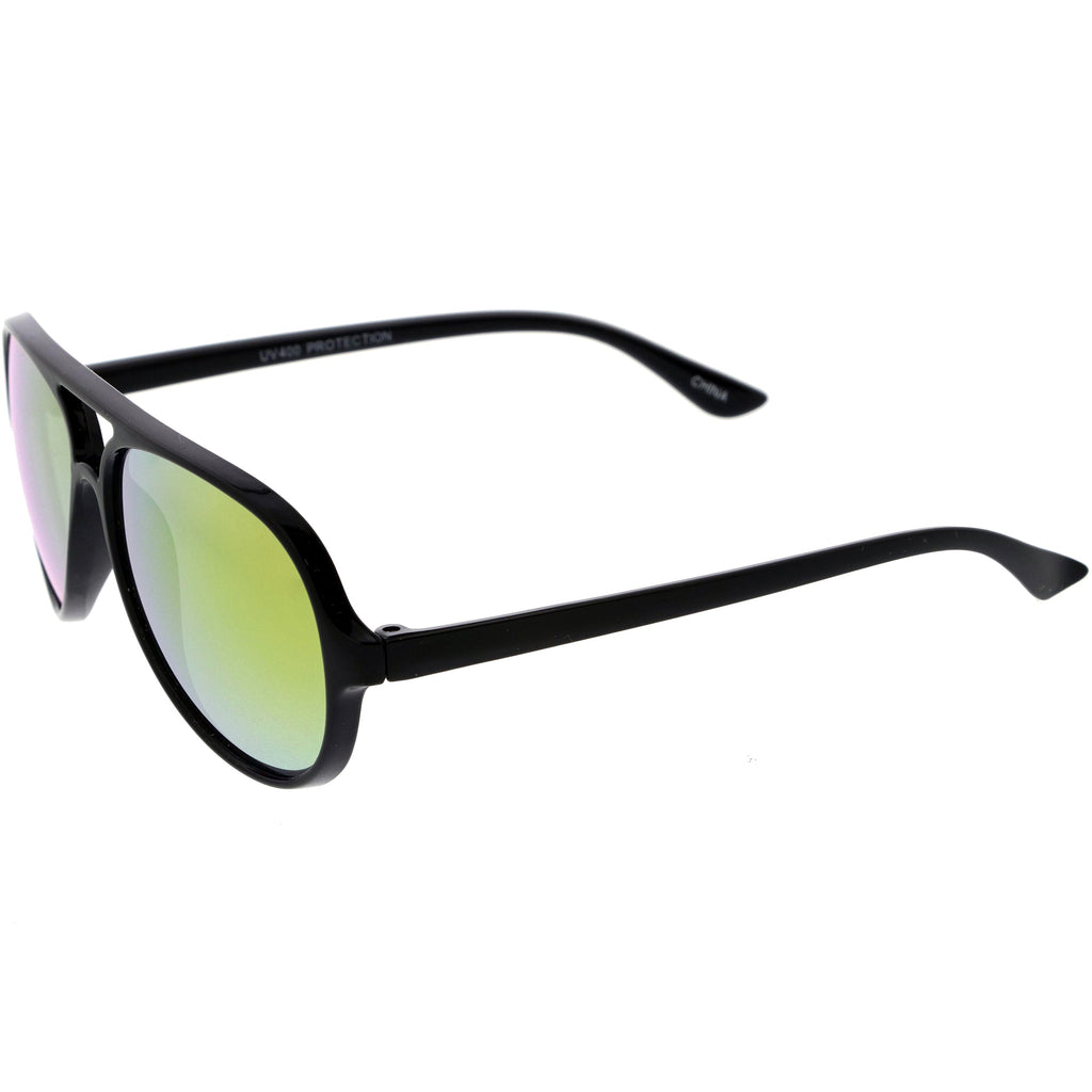 Kids Mirrored Lens Oversize Aviator Sunglasses D185