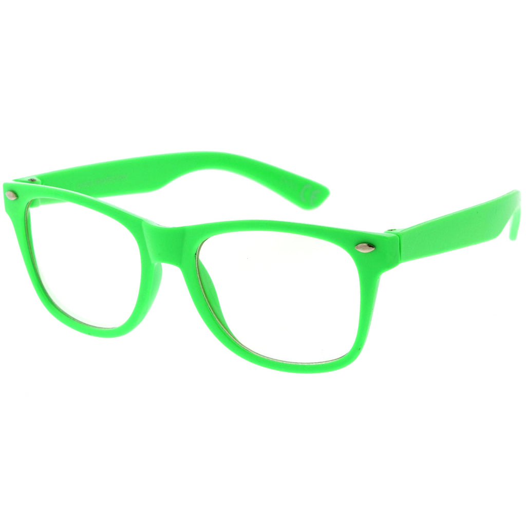 Kids Classic Horn Rimmed Blue Light Glasses D187