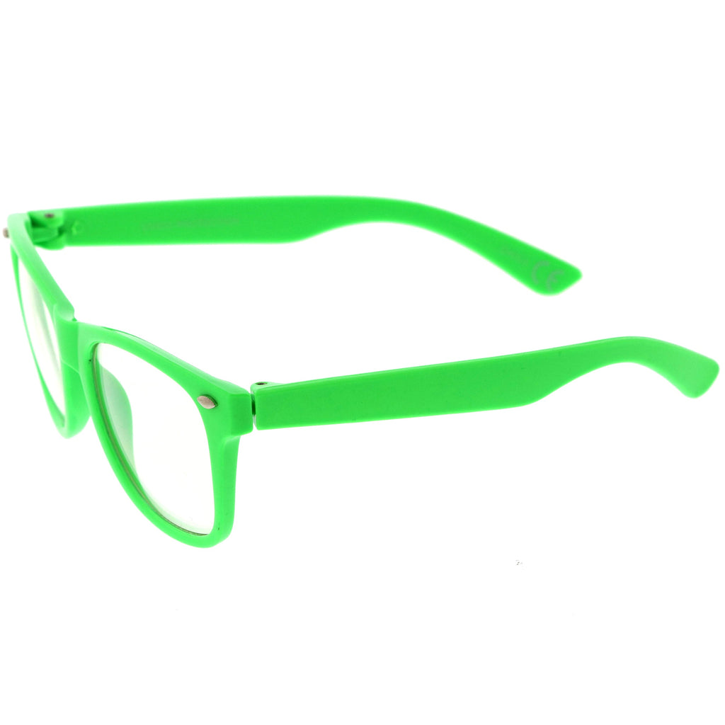 Kids Classic Horn Rimmed Blue Light Glasses D187