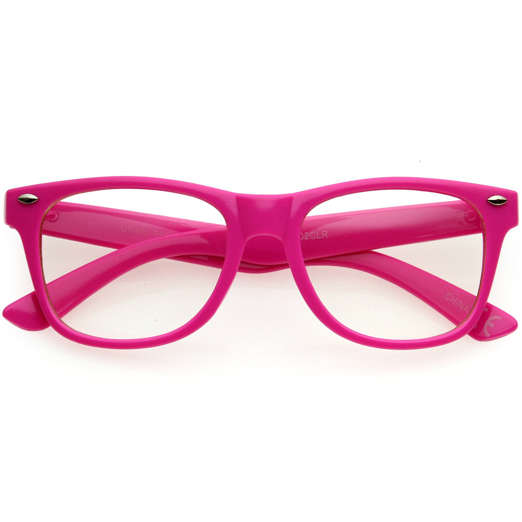 Kids Classic Horn Rimmed Blue Light Glasses D187