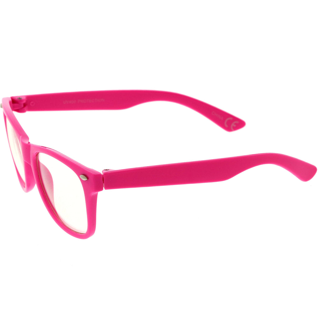 Kids Classic Horn Rimmed Blue Light Glasses D187