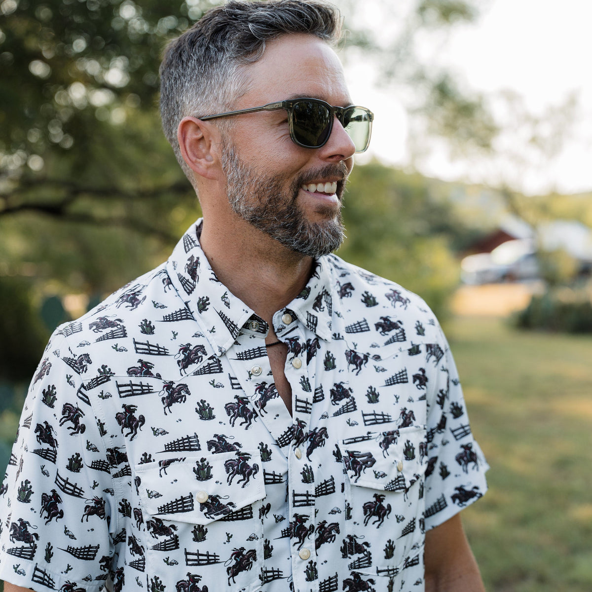 Performance Western Shirt - Cowboy Country