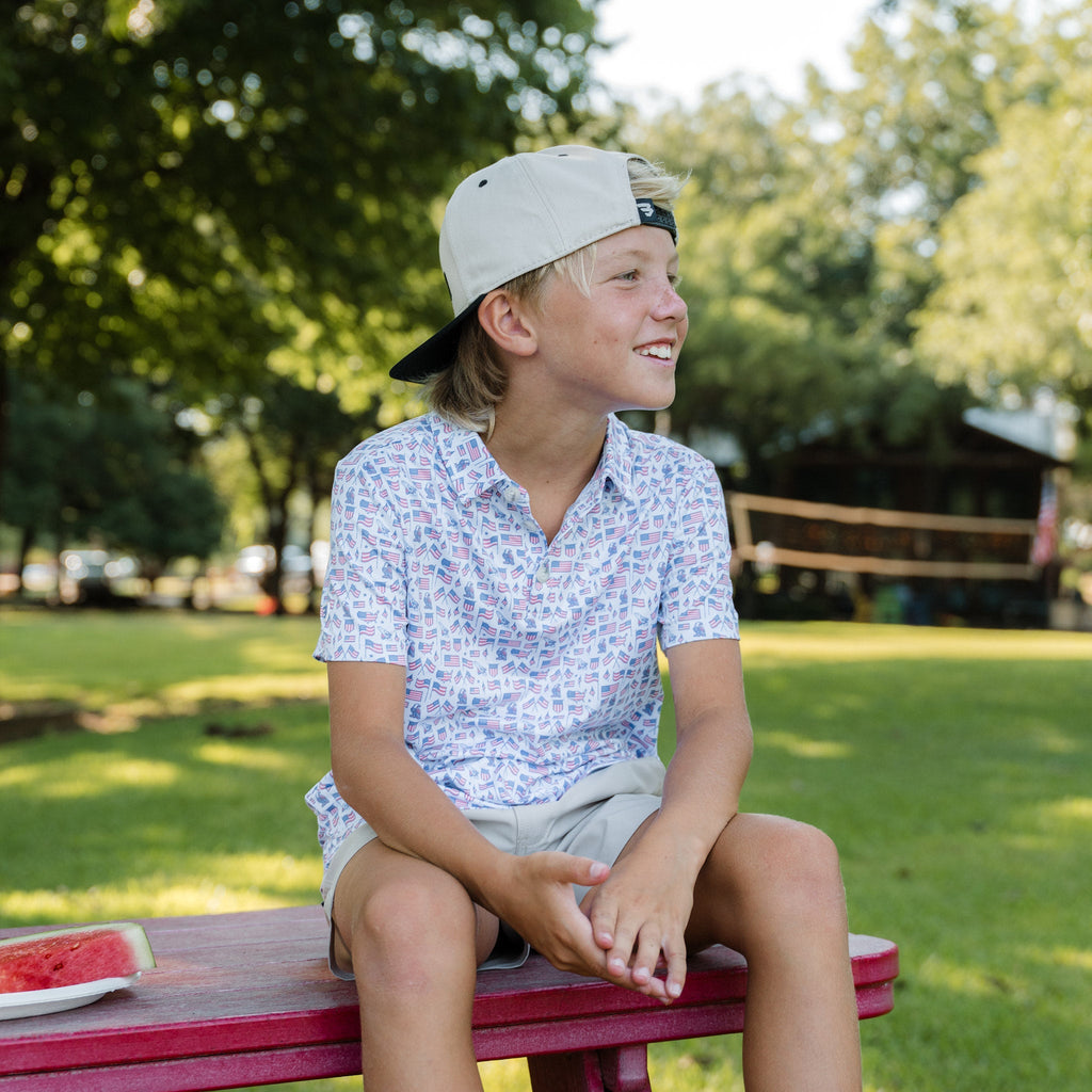 Father and Son Bundle - Performance Polo - Old Glory