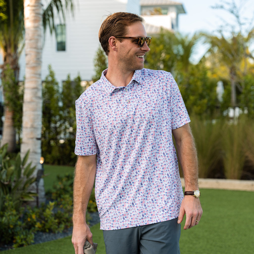 Father and Son Bundle - Performance Polo - Old Glory