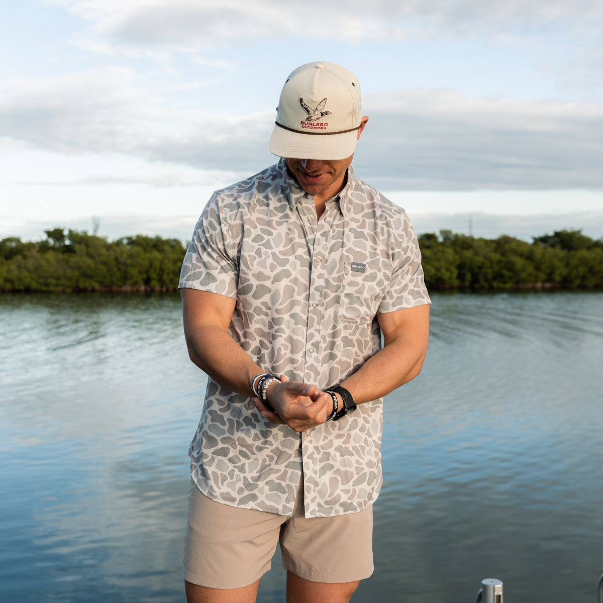 Performance Button Up -  Classic Deer Camo