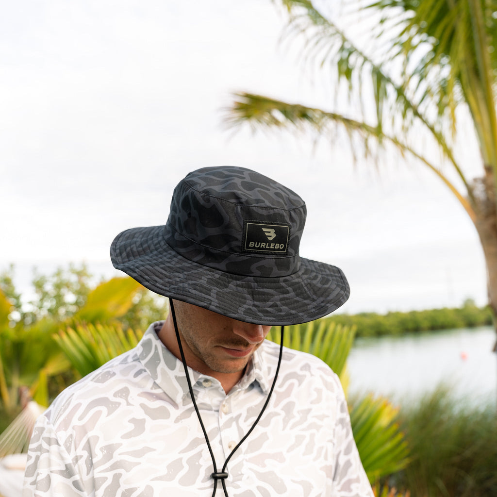 Bucket Hat - Black Camo