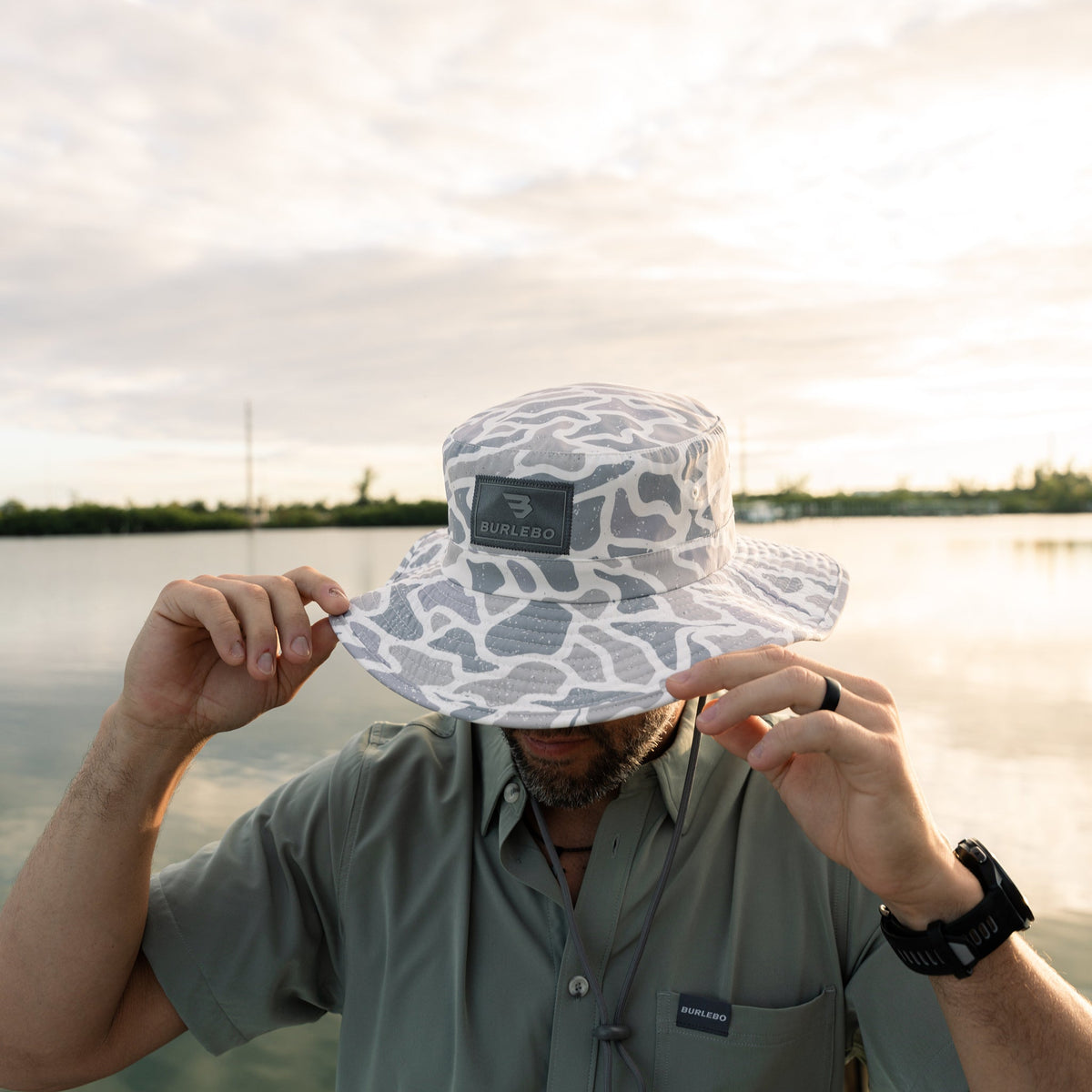 Bucket Hat - White Camo