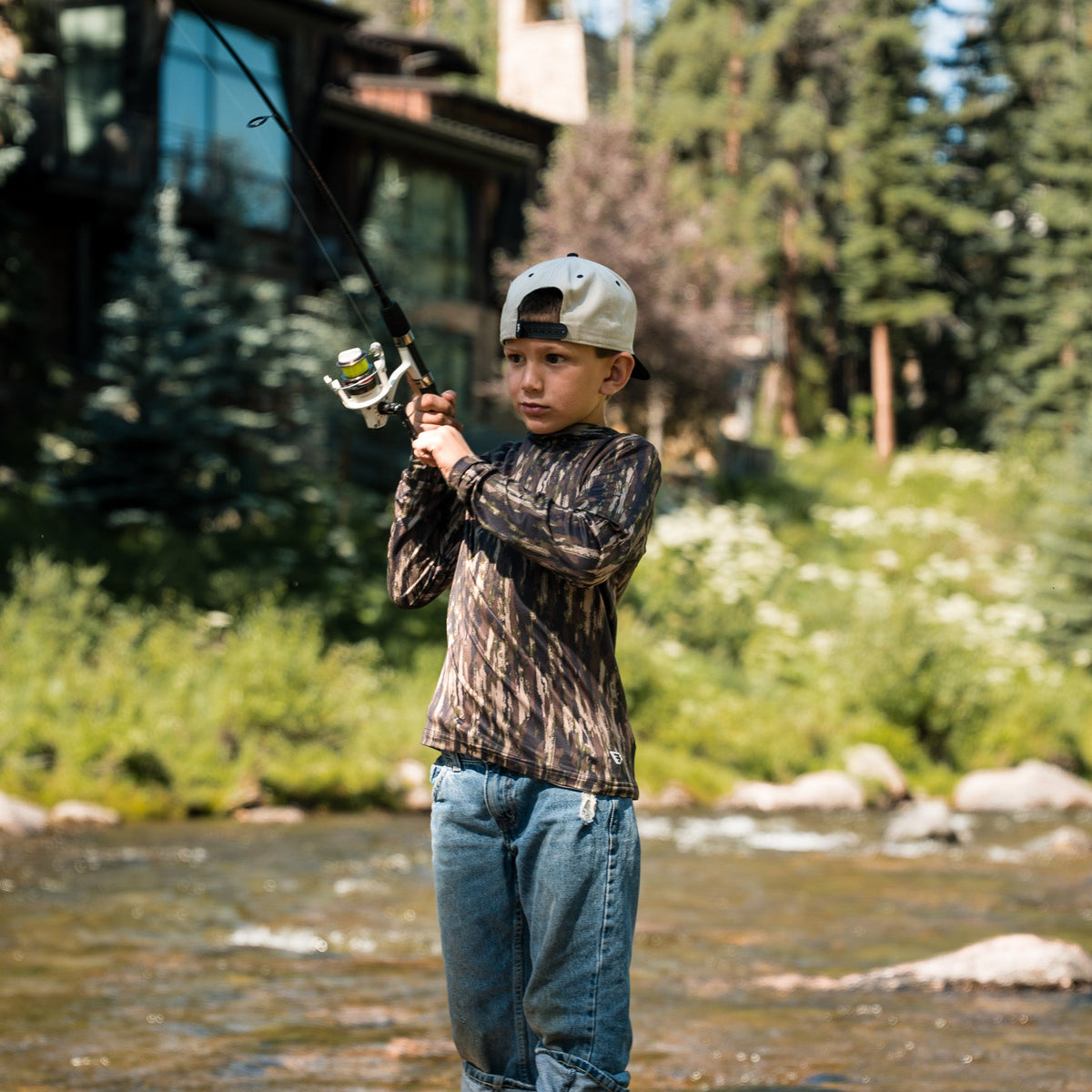 Youth Performance Hoodie - Midland Camo