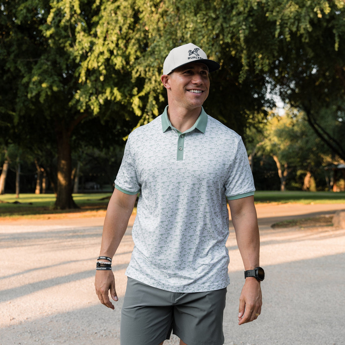 Performance Ringer Polo - Duck Season - White