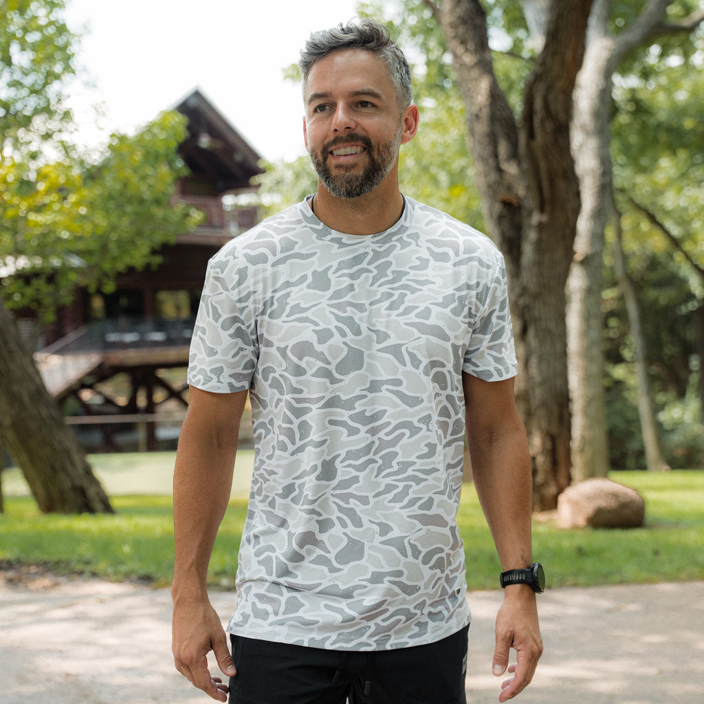 Go To Tee - White Camo