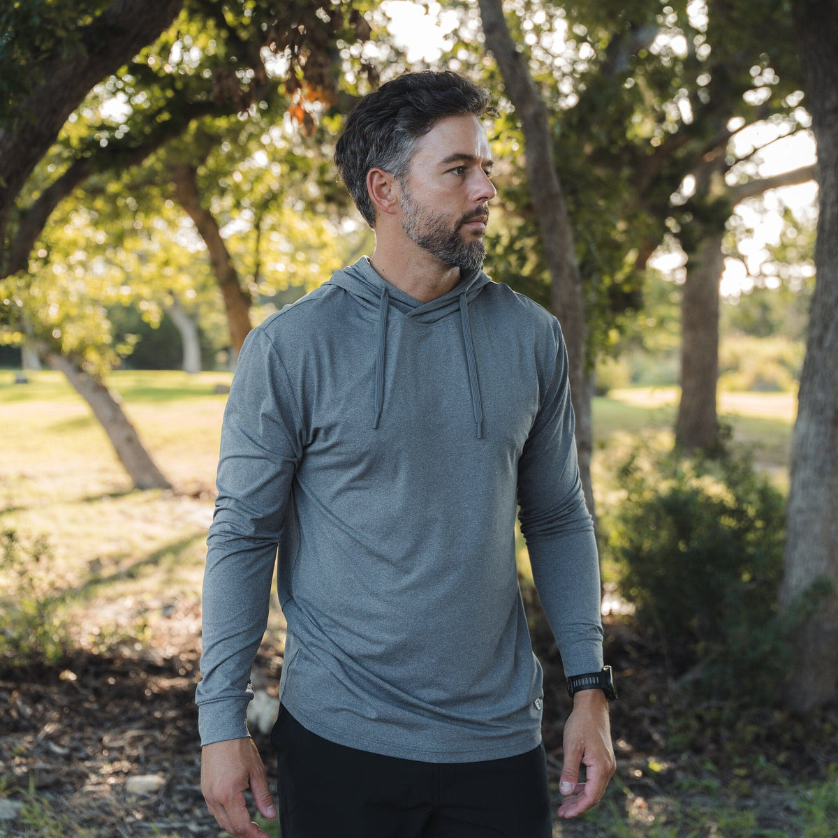 Performance Hoodie - Dark Heather Grey